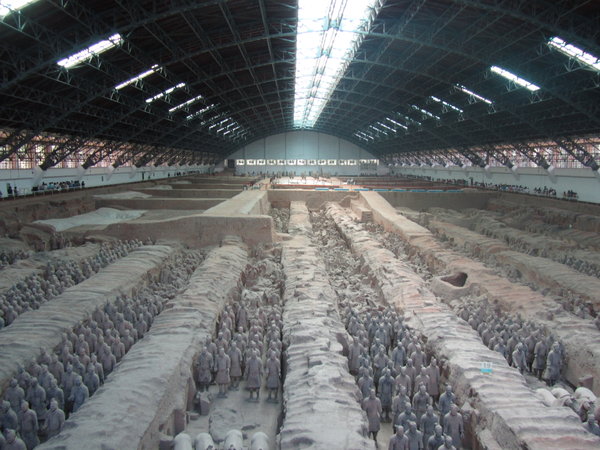 Pit 1 at the Terracotta Warriors - immense!