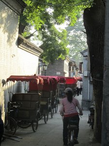 Rickshaws in the hutong