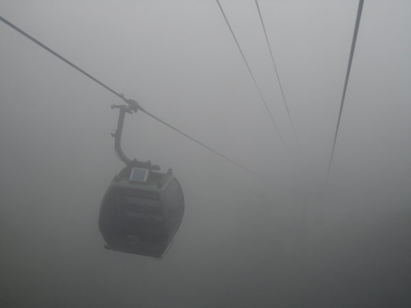 Descending into the mist