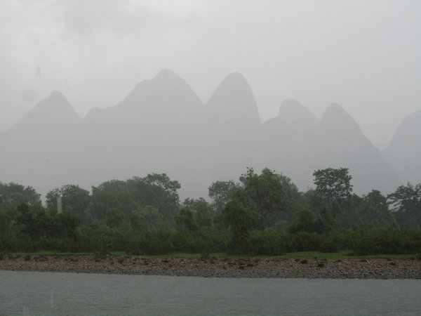 Rain over the Li River