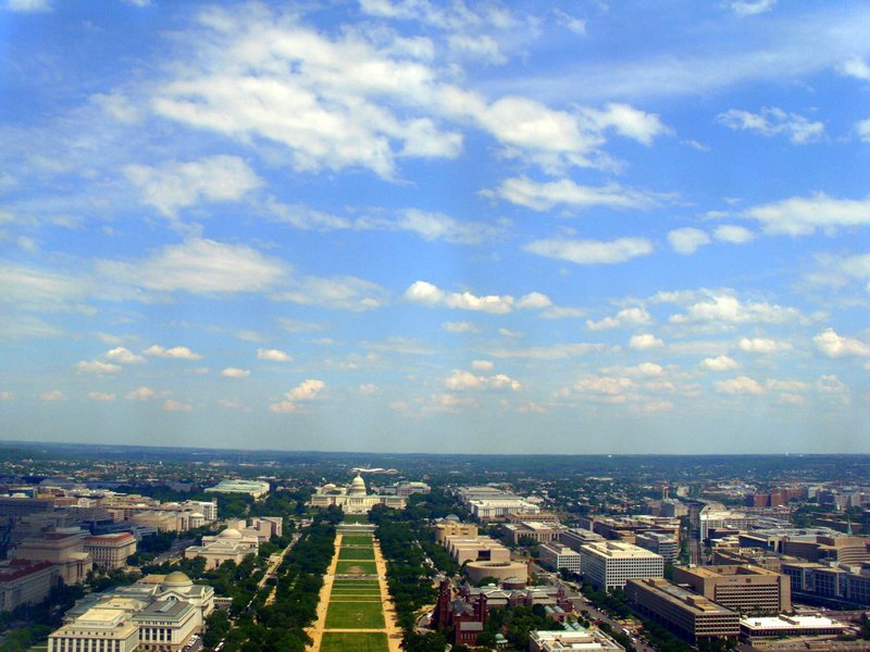 Grace's photo from the top of the Washington Monument