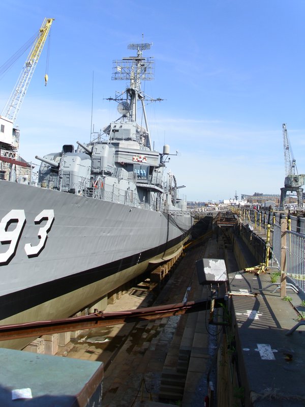 The dry docks at the Navy pier in Boston.