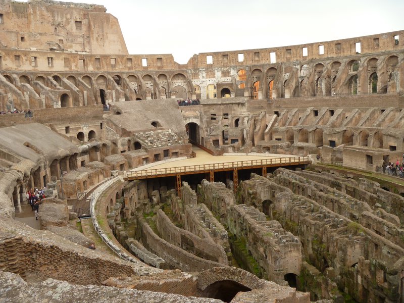 Inside the Colisseum Rome