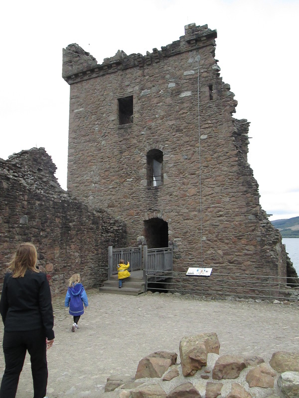 Running through the castle shouting Nessie!