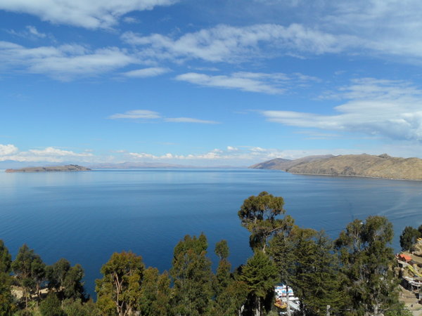 Lake Titicaca, from Isla de Sol