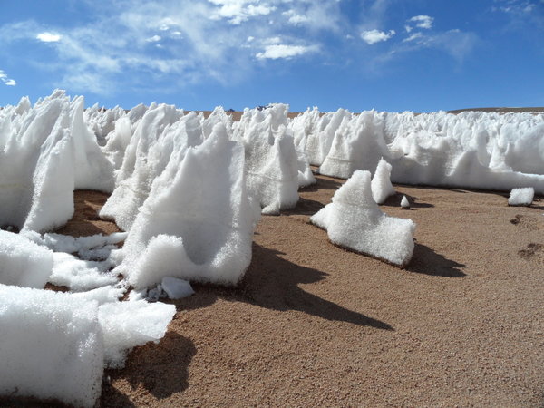 Ice in the desert