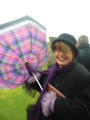 Stonehendge & a dodgy umbrella!