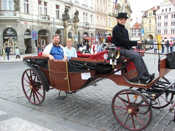 Our taxi in Prague