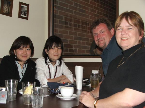 Out to dinner with Maimai and Aki