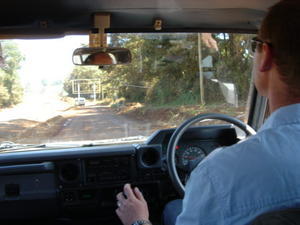 Ed driving the beast