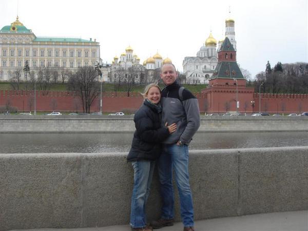 Us outside the Kremlin