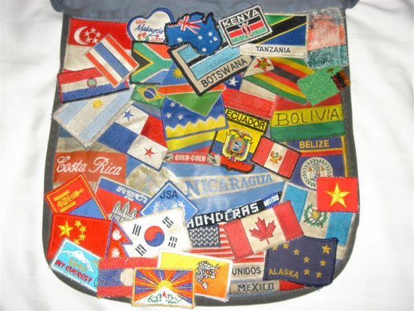 Gemma's flag bag - flags from all 40 countries