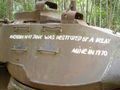 American M41 tank was destroyed by an American mine and the Vietnamese loved it