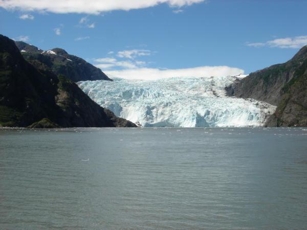 Halgate Glacier calving into the sea