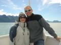 On the boat to the glacier