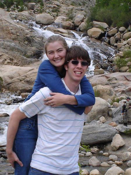 Lauren and Matt at waterfall