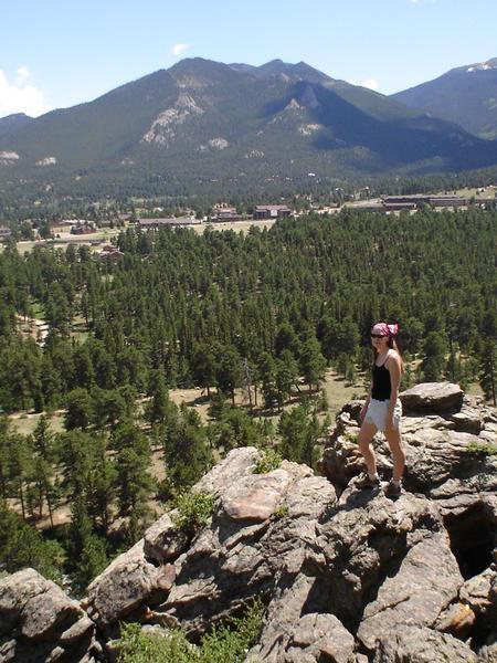 Lauren atop Eagle Cliff Mountain