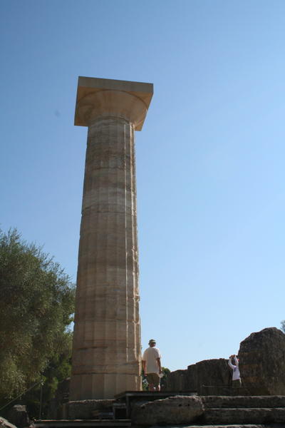Only standing column on Temple of Zeus