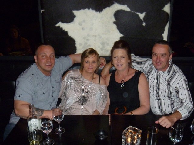 At Gaucho with Cousin Joanne and Nathan