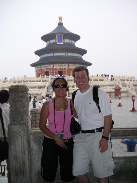 Brian and Denise in front of the Temple of Heaven