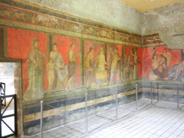 Frescoes at Villa of the Mysteries