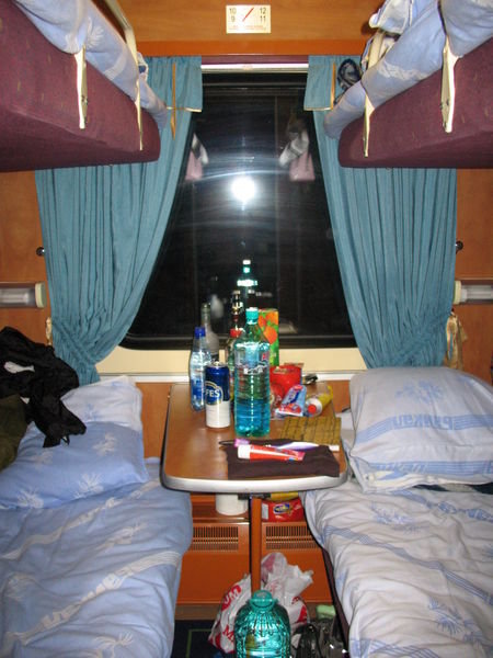 My cabin on the train