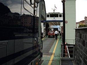 Big  Bess goes on the Ferry