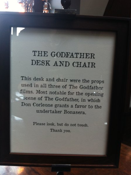 The Sign on the Desk