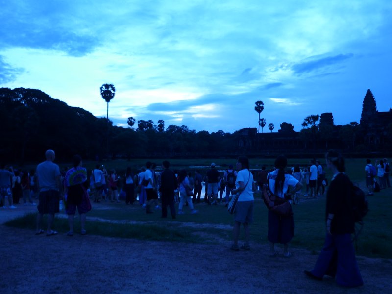 stupid sunrise at Angkor Wat