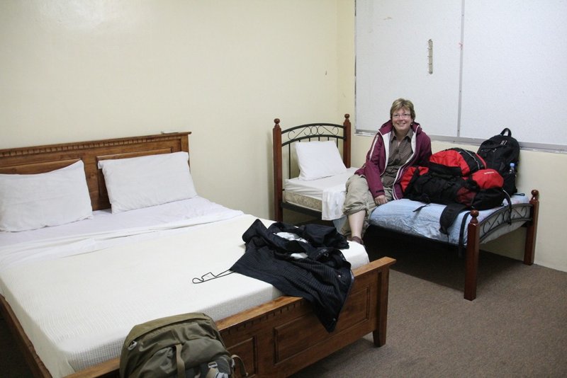 Our dumpy $15 room