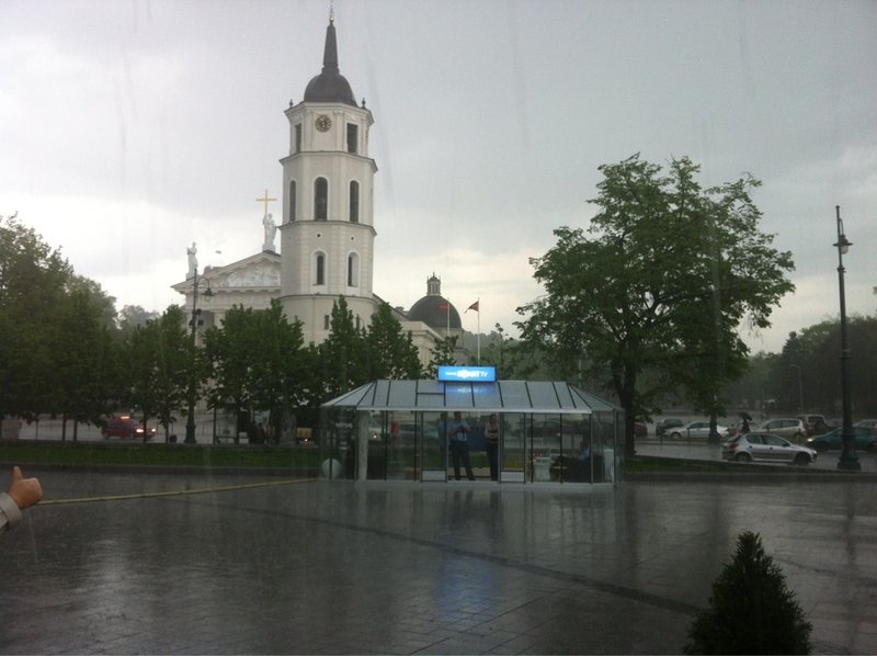 Thunder and lightening in Vilnius.