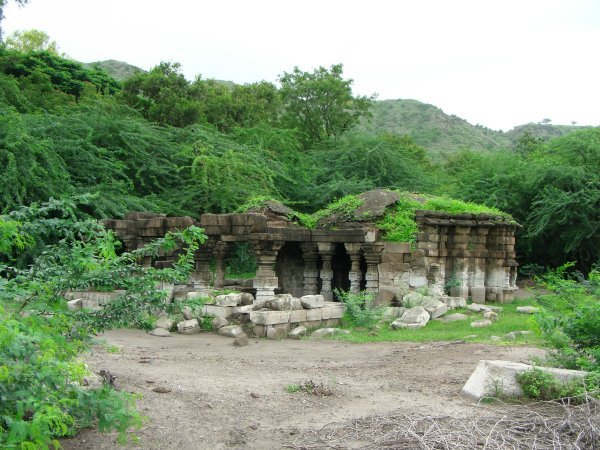 Temple near the water's edge