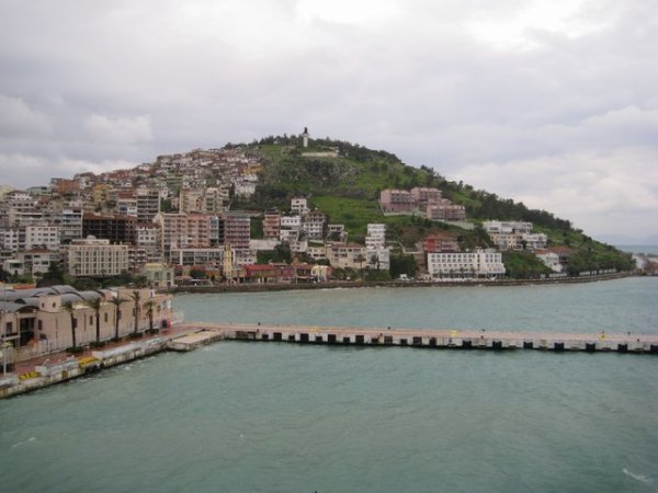 View of Kusadasi port from the ship