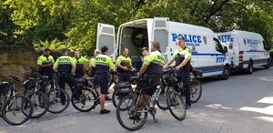 NYPD bike squad at Central Park