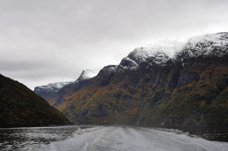 Cruising to the Geiranger fjord