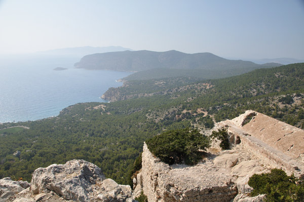 View from the castle at Monolithos