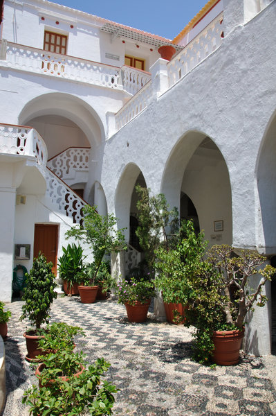 Inside the monastery at Pranomitsis
