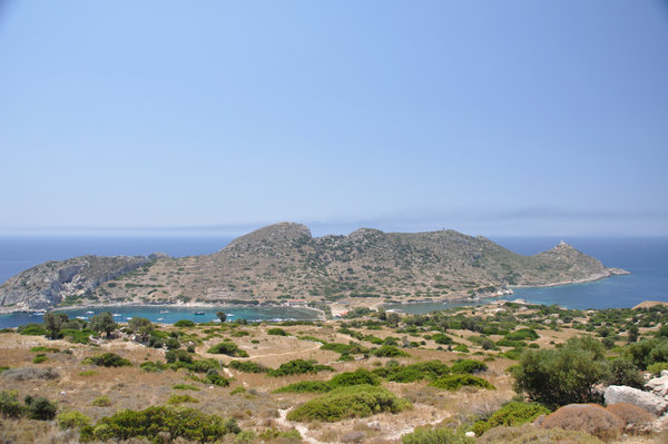View of Knidos from large theatre