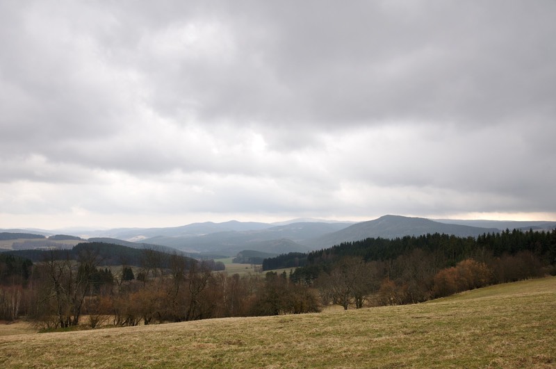Views towards the south (Austria) near Frymburk.