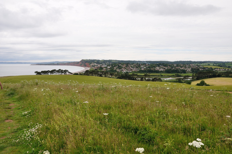 Looking towards Budleigh Salterton from the Coast Path
