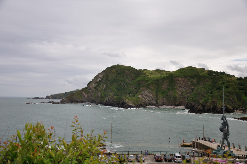 Ilfracombe Harbour looking east with Verity