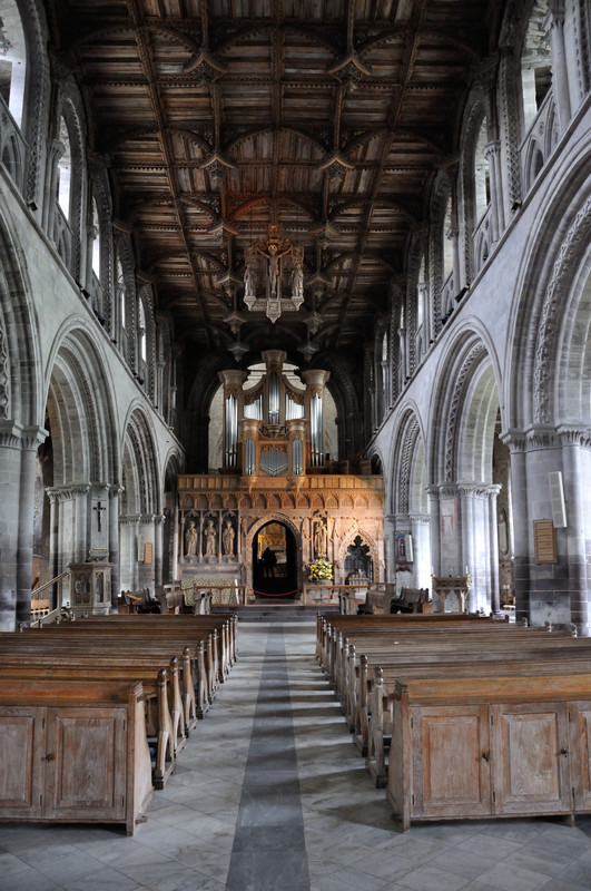 Nave of St Davids Cathedral