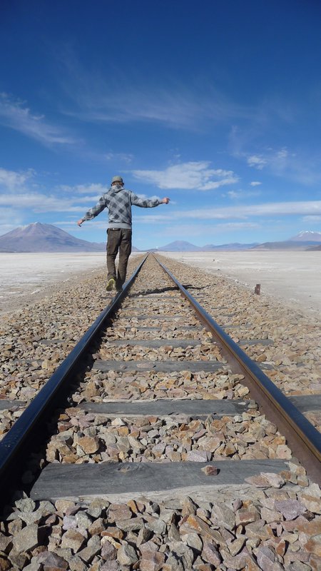 die Gleise von Uynui nach Chile