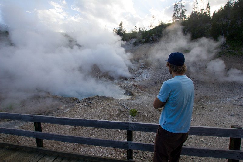 "Steamer" im Yellowstone
