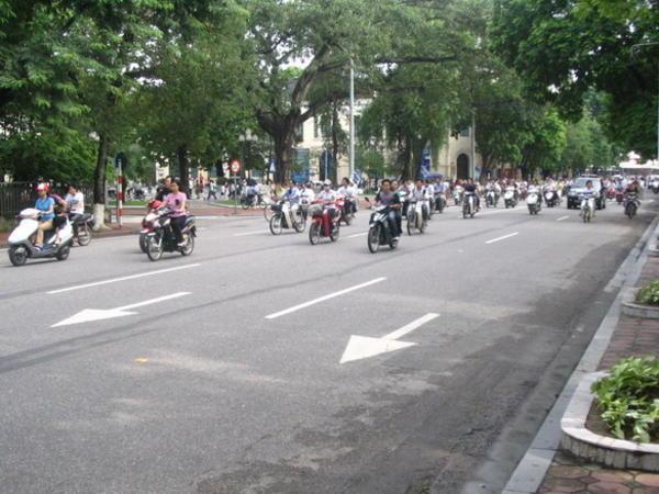 normaler Verkehr in Hanoi