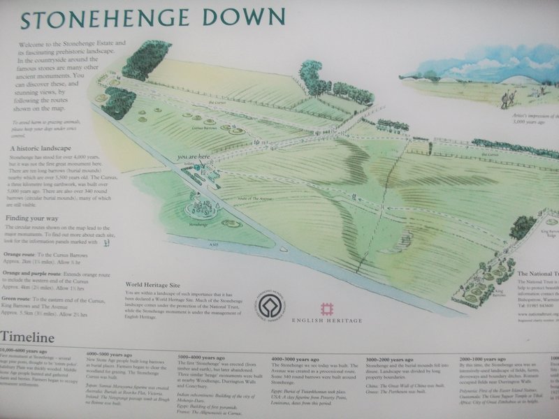 map of stonehenge downs