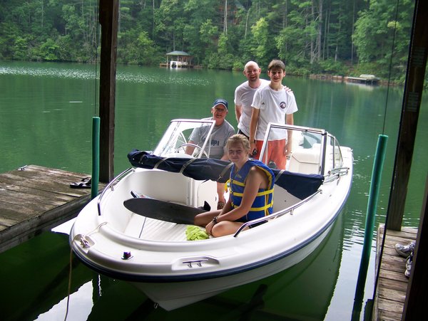 Boating at the Lake