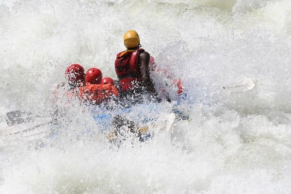 So this is why it's called white water rafting