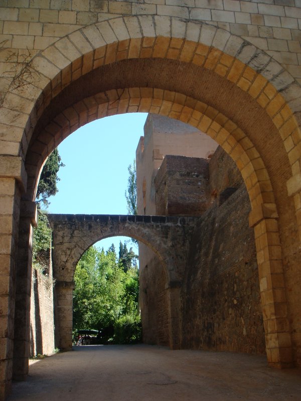 Arches under the Entrance to the Alhambra
