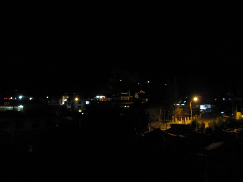 Night view from the terrace